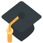 Graduation cap emoji